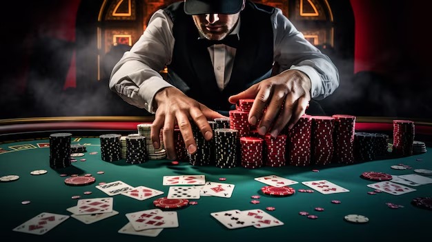 Live blackjack table with dealers